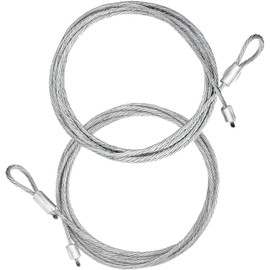 Blesseras 9 feet 6 inches Long Garage Door Cables for 8 ft. Tall Garage Door, Cable Length (9.5 ft / 114 inches / 2.9 Meters), 1 Pair