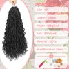 24Inch Deep Wave Twist Curly Crochet Hair Extensions 3Pack Deep