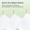 Unifree Compact Flushable Wipes, XL On-The-Go Pocket Wipes for Sensitive