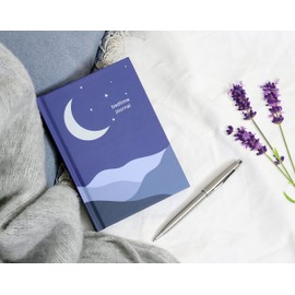 Mini Bedtime Journal Guided Everyday Journal with Writing Prompts Self Care Sleep Notebook Night Gratitude Daily Reflection Mindfulness Diary Manifestation Self-Love BYANIKA (A6, Blue)