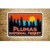 Plumas National Forest Decal Sticker 3.75" x 2.6" California Sign