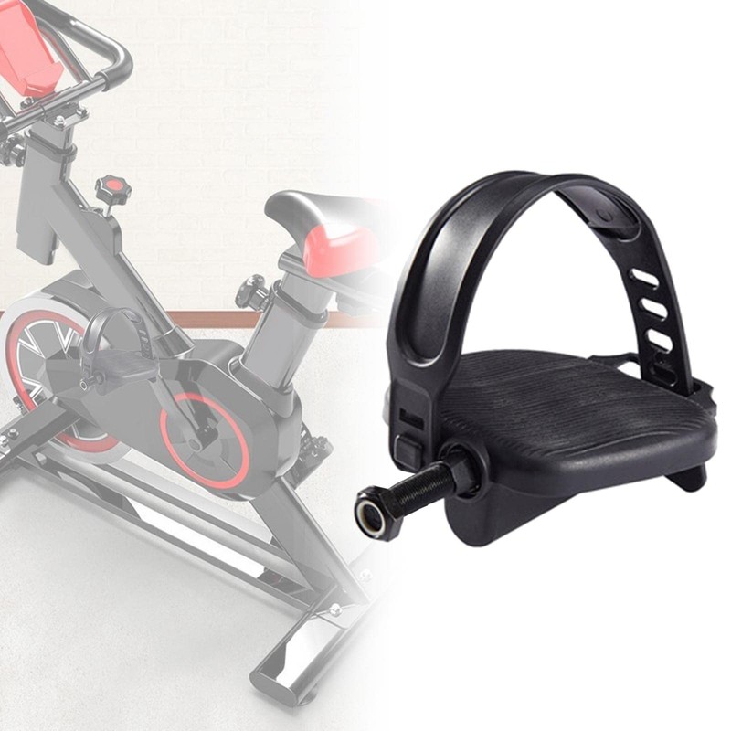 SM SunniMix Exercise Bike Pedals with Adjustable Straps Non Slip