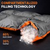 Gaialoop Down Puffy Blanket for 2 Person Car Camping Outdoor