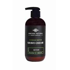 MNSC Bay Rum Naturally Better Pump Shave Cream - Smooth, Hypoallergenic, All-Natural, & Handcrafted in USA