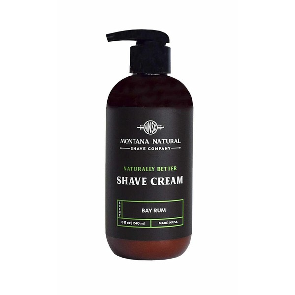 MNSC Bay Rum Naturally Better Pump Shave Cream - Smooth,