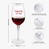 MICHLEY Floating Wine Glasses for Pool Unbreakable Tritan Plastic Red