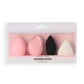 Revolution The Blending Bunch Makeup Sponge Set, Spugne Trucco Lavabili & Riutilizzabili, Forme & Dimensioni Assortite, Confezione da 4