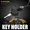 TQROBN Key Holder for CAN AM Spyder, Key Cover w/Metal