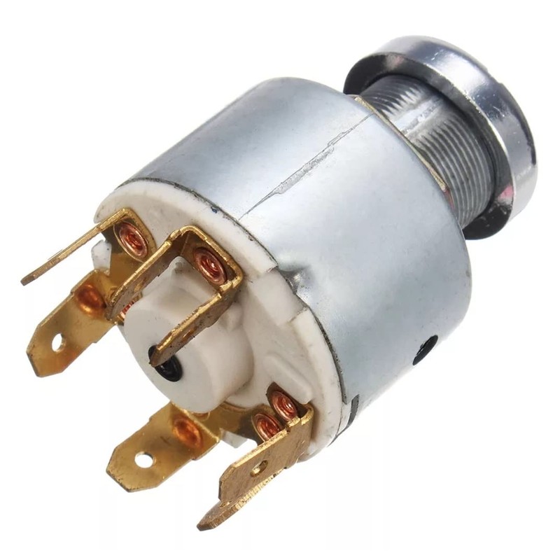Universal Ignition Switch 2 Keys 4 Contacts Car Bus Truck
