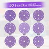 150mm Sanding Discs 50PCS Clean Sanding Discs, 320 Grit Multi-Hole