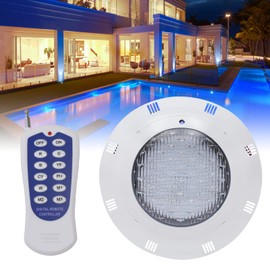 LOYALHEARTDY Submersible Led Lights, 12V 45W RGB Waterproof Pool Lights for Inground Pool, Rgbic 7Colors Pool Underwater Pool Light with Remote IP68, Dia: 11.6inch, Cable 6.1Ft