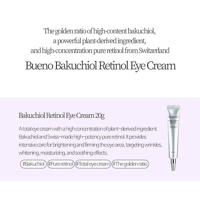 Bueno+ Crema Para Ojos Con Retinol Bakuchiol 20 G |