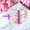 Fabric Covered Notebook Composition Book Cover, Lanyard & Corner Page
