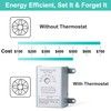 Hipoilk Attic Fan Thermostat Control, Adjustable Temperature Controller 120 Volt