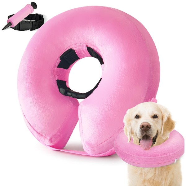 Inflatable Dog Cone Collar, Cone for Dogs to Stop Licking,