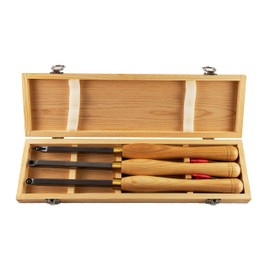 VCT 3pc carbide wood lathe turning chisel tool set with replaceable tips