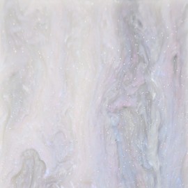 Light Grey Glittering Pearl Cast Acrylic Sheet, 3mm thick (150x125mm)