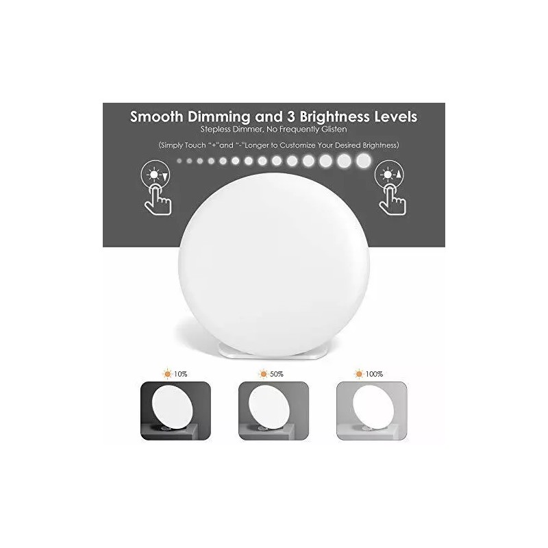 Gladie Natural Energy Lamp, UV-Free LEDs, Remote, 3 Light Levels