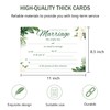 30 Pack Greenery Marriage Certificates 8.5x11 Inch-Watercolor Plants Blank Wedding
