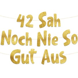 42 Never Looked So Good Funny Banner 42nd Birthday Party Supplies