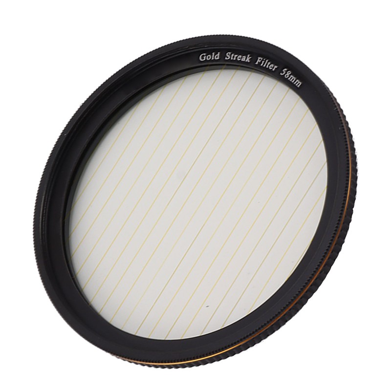 Gold Streak Filter Light Flare Effect Filter Optical Glass Camera