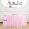 Light Pink Round Tablecloth 72 inch Stretchy Elastic Fitted Round