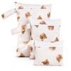 KIVORA 3 PCS Wet Bags for Babies - Bear Nappy