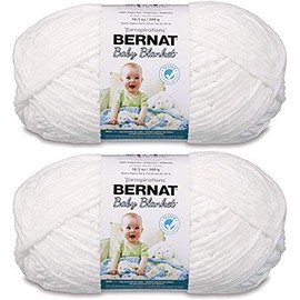 Bernat Baby Blanket Big Ball Yarn (2-Pack) White 161104-4005