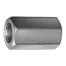 10 x M8 x 50 Connection Nuts Long Nuts Threaded Sleeves Spacer Sleeves Hexagonal Galvanised SW 11 M8 x 50 Pack of 10
