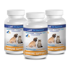 PET SUPPLEMENTS cat antioxidants - Immune Support - for Dogs and Cats - Vet Recommended - Chews - Immune Support cat Treats - 3 Bottle (270 Chews)