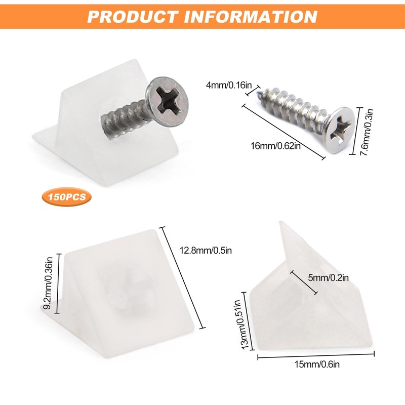 100pcs Drawer Support Kit - Sagging Repair Wedges & Screws