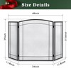 FEED GARDEN 3 Panel Fireplace Screen 48" W x 29"