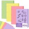 400 hojas de papel de hojas sueltas de rayas anchas