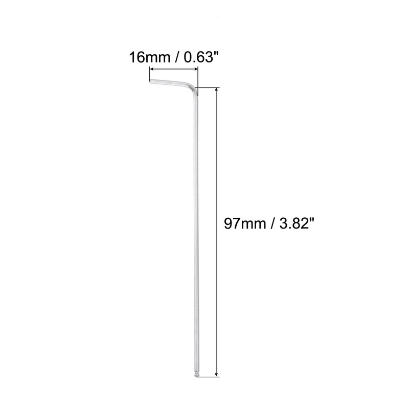 sourcing map 1/16" Ball End Hex Key Wrench, L Shaped