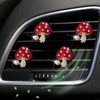 4Pcs Red Mushroom Car Accessories Mushroom Car Air Freshener Vent