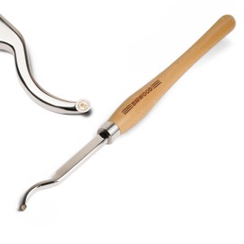 BMWOOD Mid-Size Carbide Tipped Curved Hollowing Tool for Woodturning.