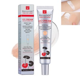 Crema CC correctora de Color con SPF 25, Base Ligera de Cobertura, Duero Hidratante, Maquillaje y Cuidado de la Piel Uniforme, Aumenta la Luminosidad, Evita el Daño Solar (Light, all skin)
