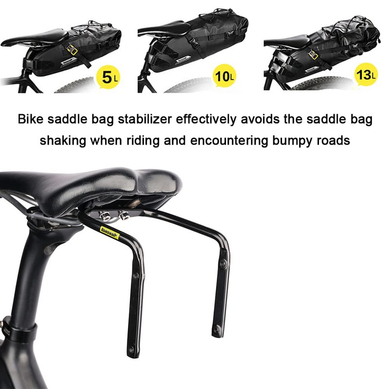 HXBER Bike Saddle Bag Stabilizer Bracket Bike Tail Bag Mount