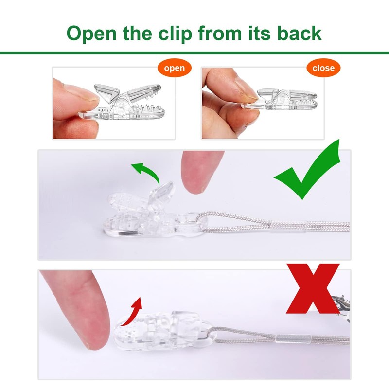 YorkSound Set of 4 Hearing Aid Clips, Adjustable Hearing Aid