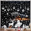 Nepfaivy Christmas Window Stickers Reusable 202Pcs - Double Sided Xmas