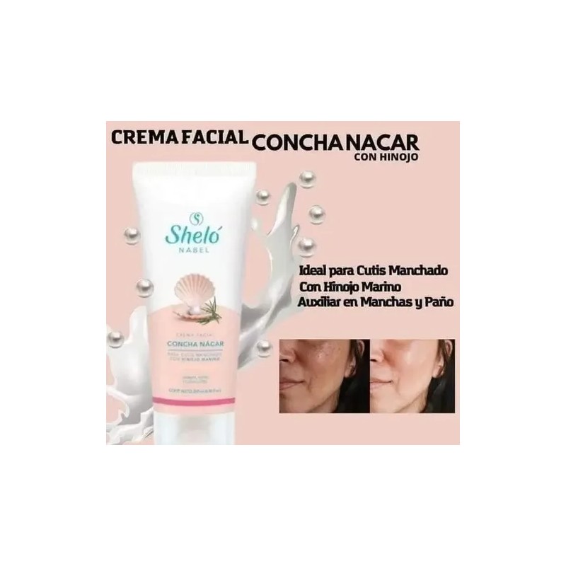 Crema Facial Concha Nácar De Shelo Nabel 2 Pack