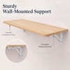 Wall Mounted Folding Table 31.5”Lx15.7”W, Space-Saving Fold Down Desk for