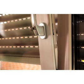 HOMEPILOT Tür- und Fensterkontakt smart, Funksensor zur Fensterüberwachung für mehr Sicherheit & Energieeffizienz, Einbau in Fensterrahmen möglich (Smart Home App via Gateway premium), Weiß