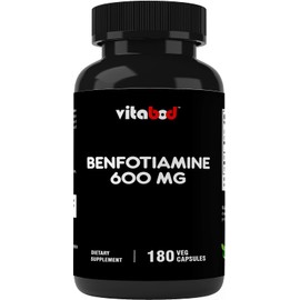 Benfotiamine 600mg 180 Vegetarian Capsules - Also Called Fat Soluble Vitamin