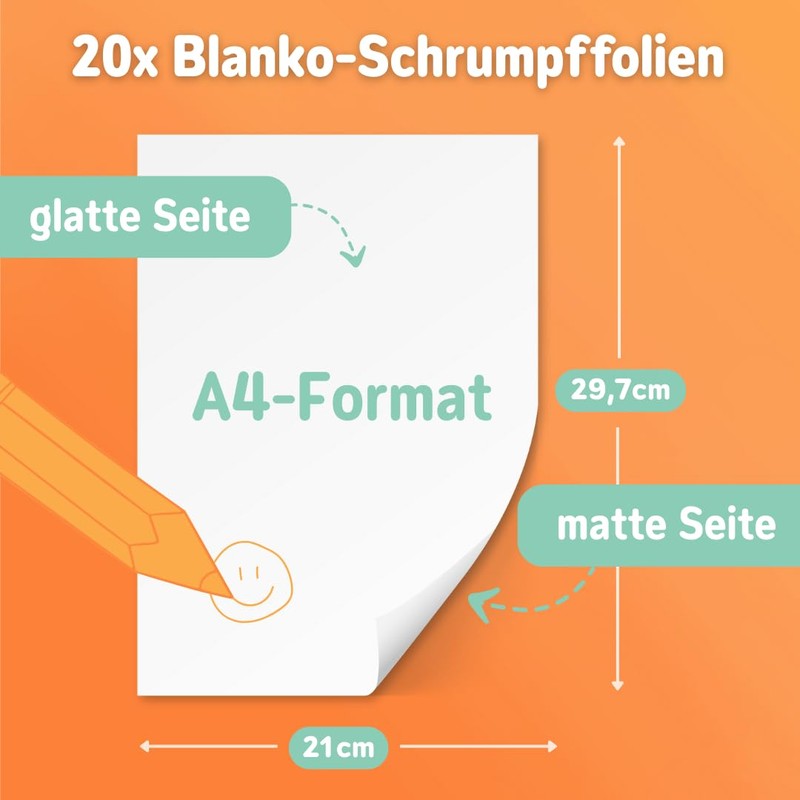molinoRC Shrink Film for Painting, 20 x A4 [with Free