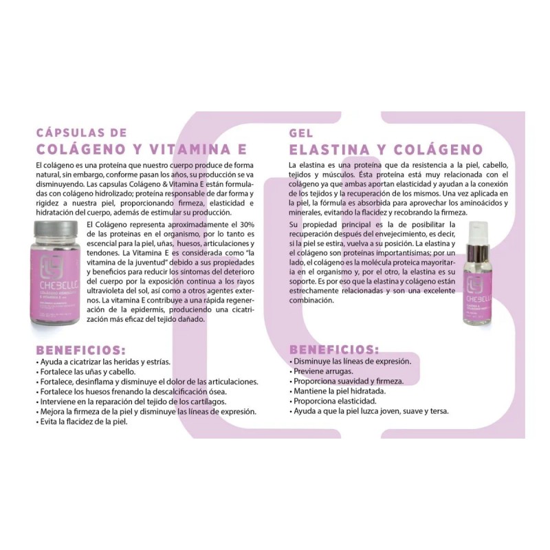 Cpsulas De Colgeno Y Vitamina E Gel Elastina Y Colgeno