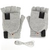 1Pair USB Heated Gloves Adjustable Temperature Electric Heated Gloves for