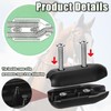 4 Pcs Black Plastic Rope Clamps Rope Loop End Clip