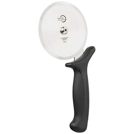 Mercer Culinary Millennia Pizza Cutter with Black Handle, 4 Inch Wheel, Stainless Steel