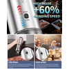 CIRCLE JOY Electric Salt and Pepper Grinder Set Stainless Steel